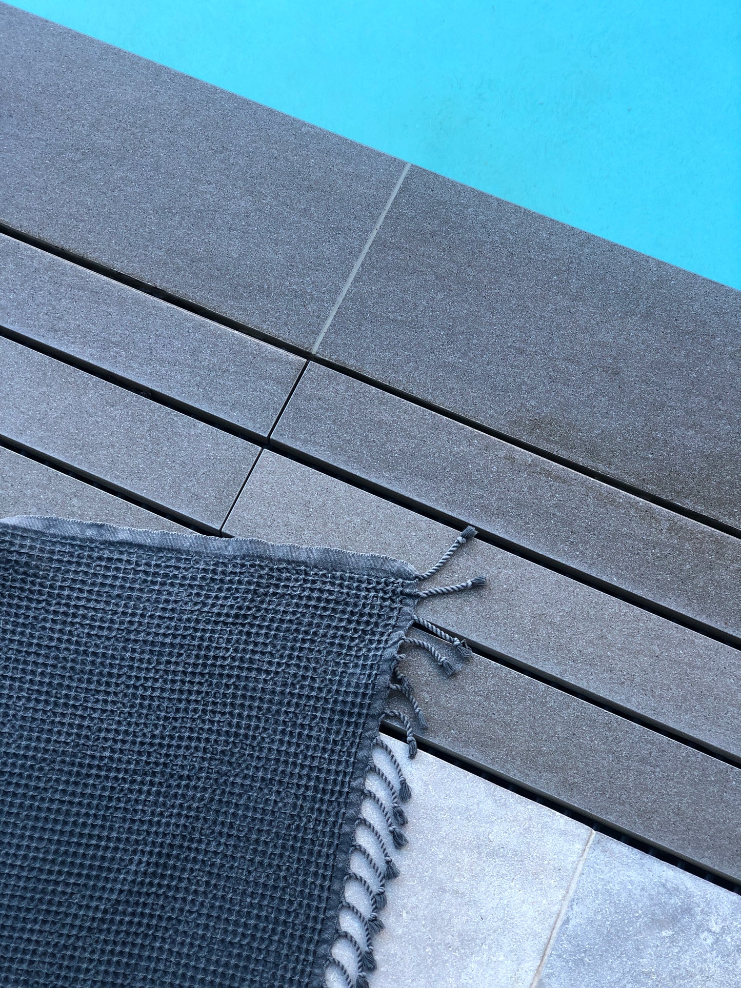 Waffle Towel - Charcoal