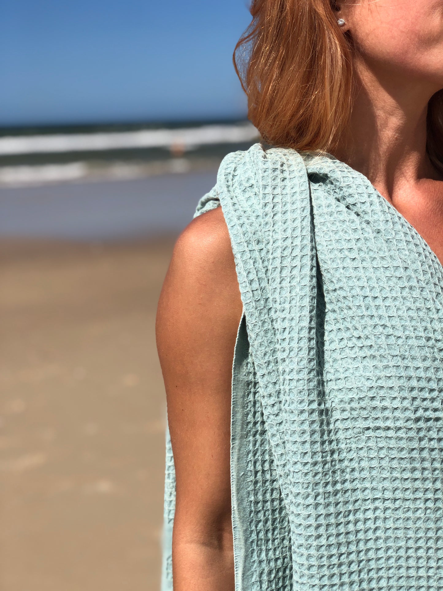 Waffle Towel - Sage