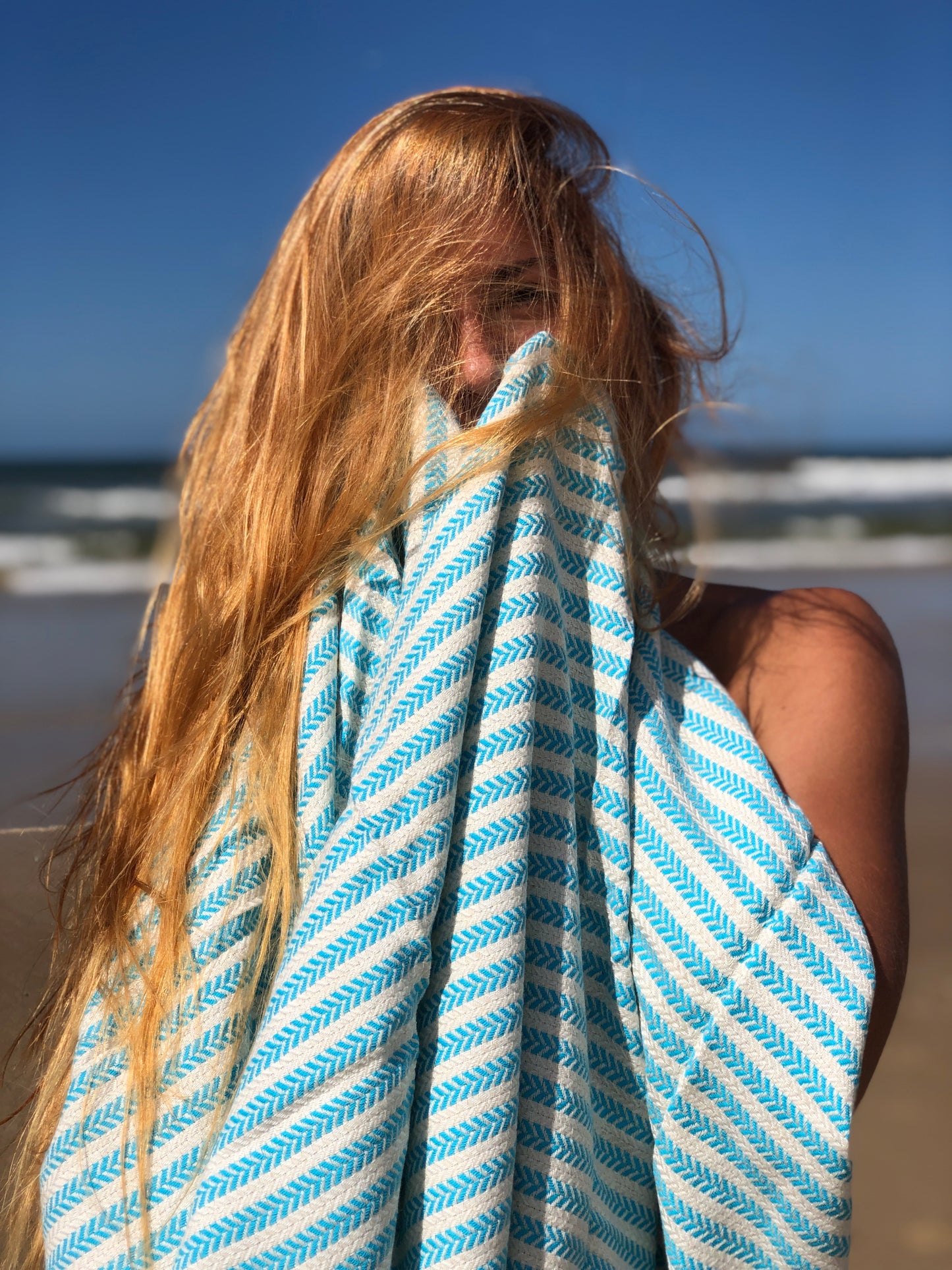 Chevron Stripes - Aqua