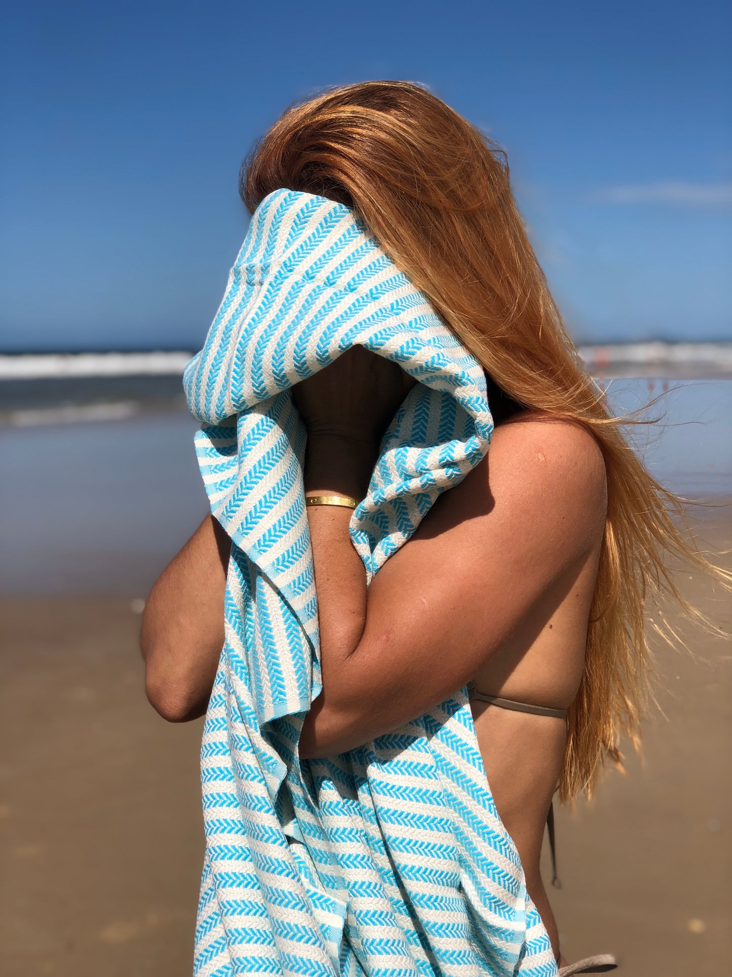 Chevron Stripes - Aqua