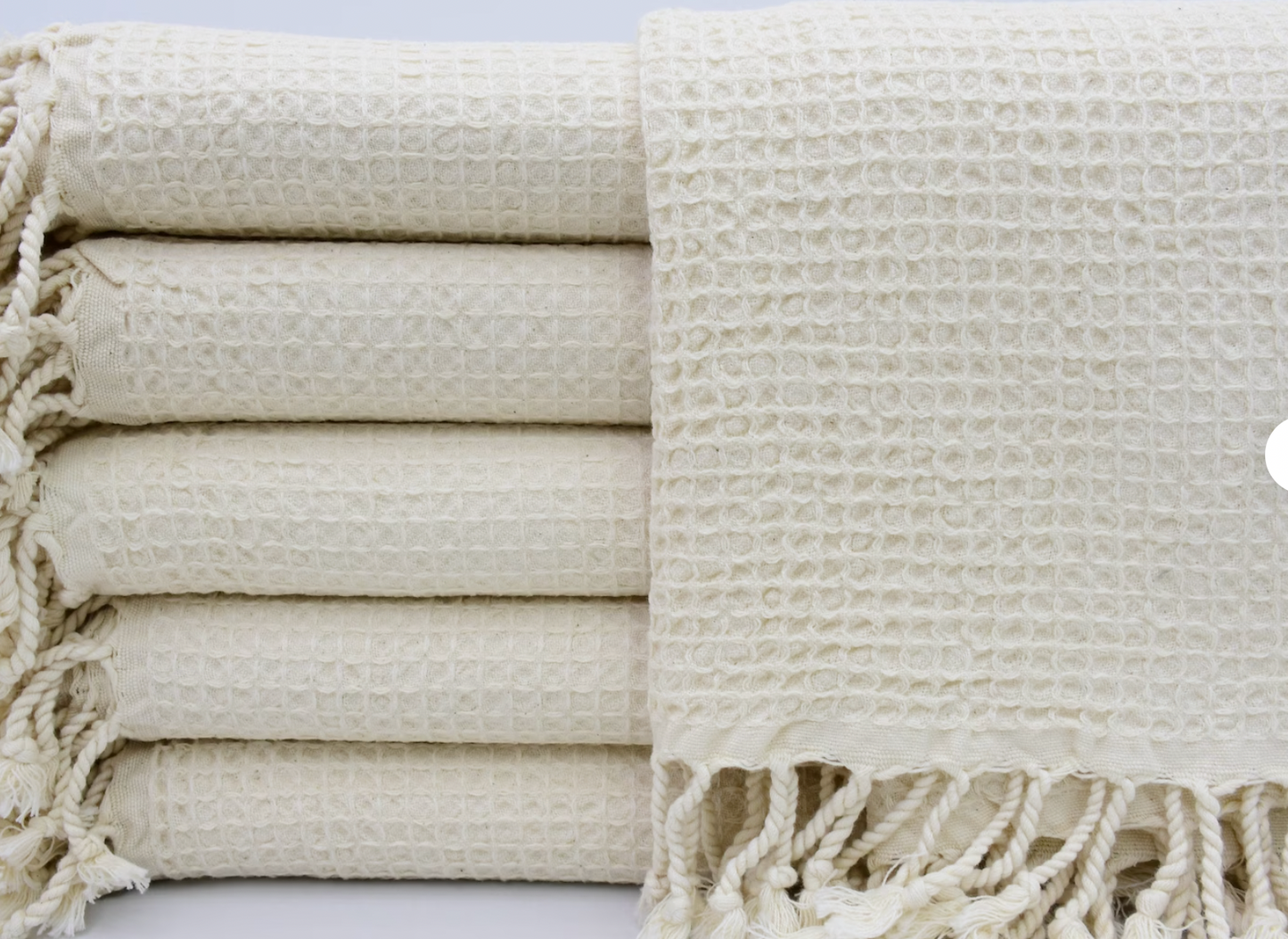 Waffle Towel - Cream