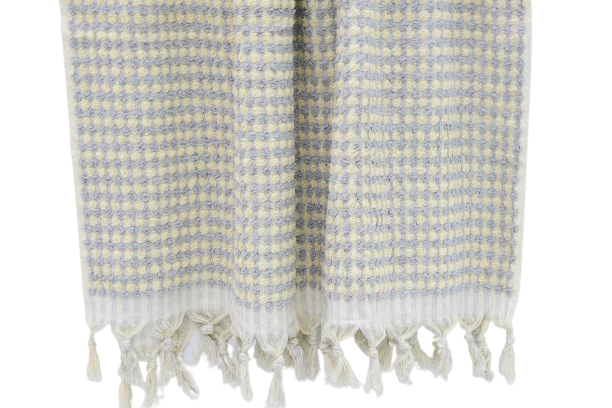 Dots Bath towel - Sheet size - Grey