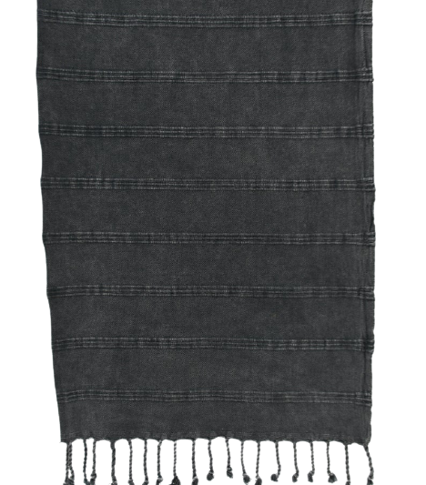 Stonewashed Hand Towel - Charcoal