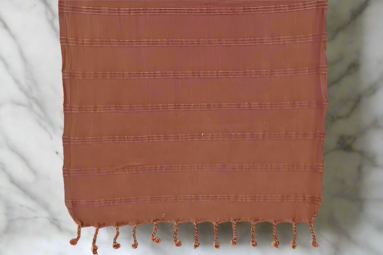 Stonewashed Hand Towel- Terracotta