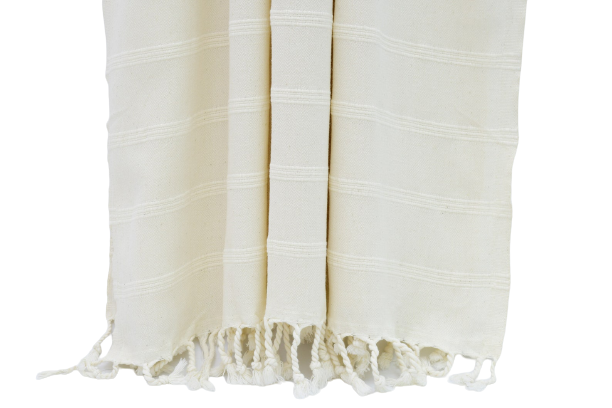 Stonewashed  Towel - White